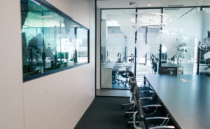 Interior of meeting room in modern office